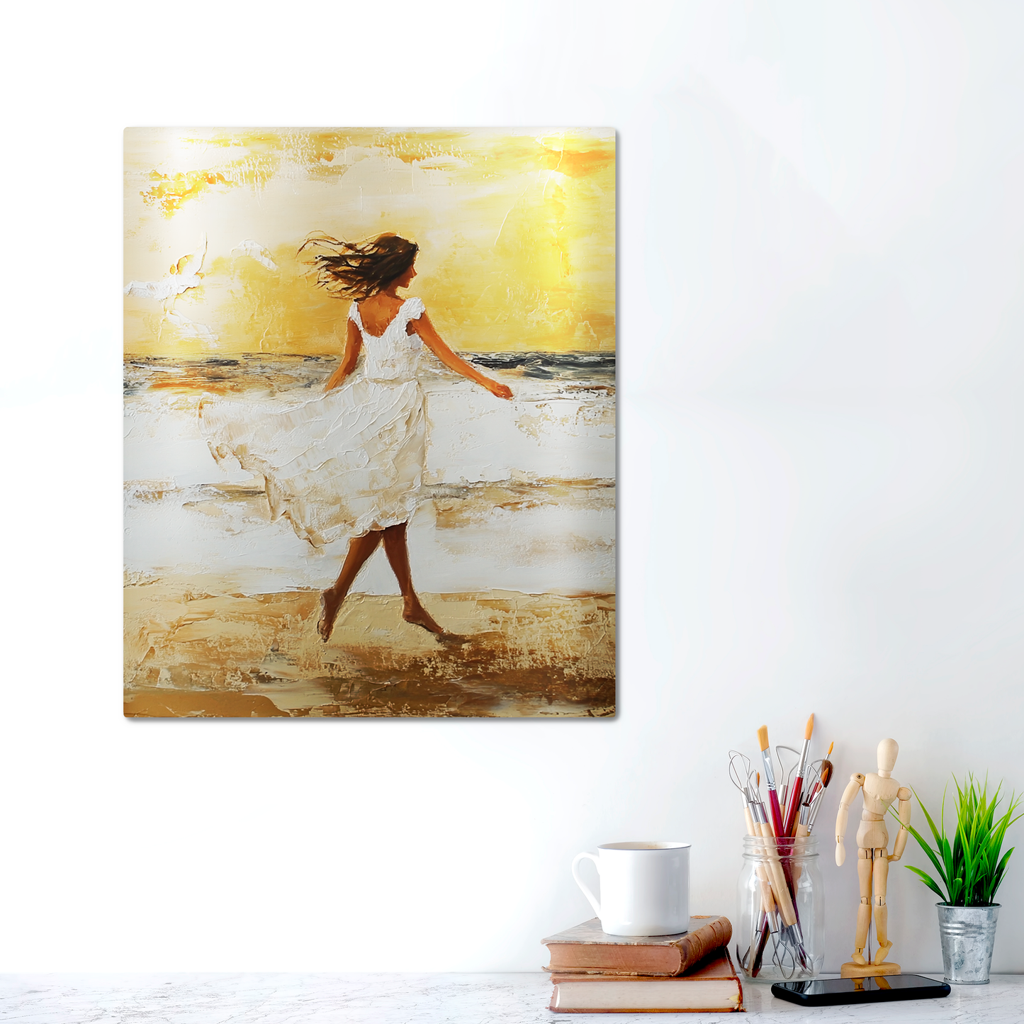 Metal Print - BeachWalk2