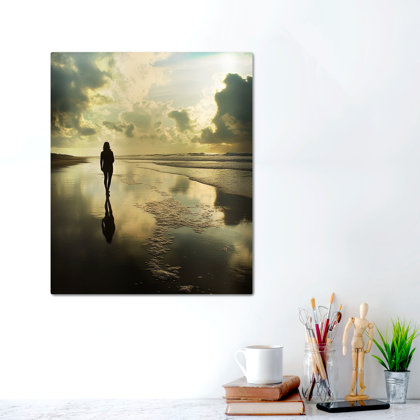 Metal Print - BeachWalk