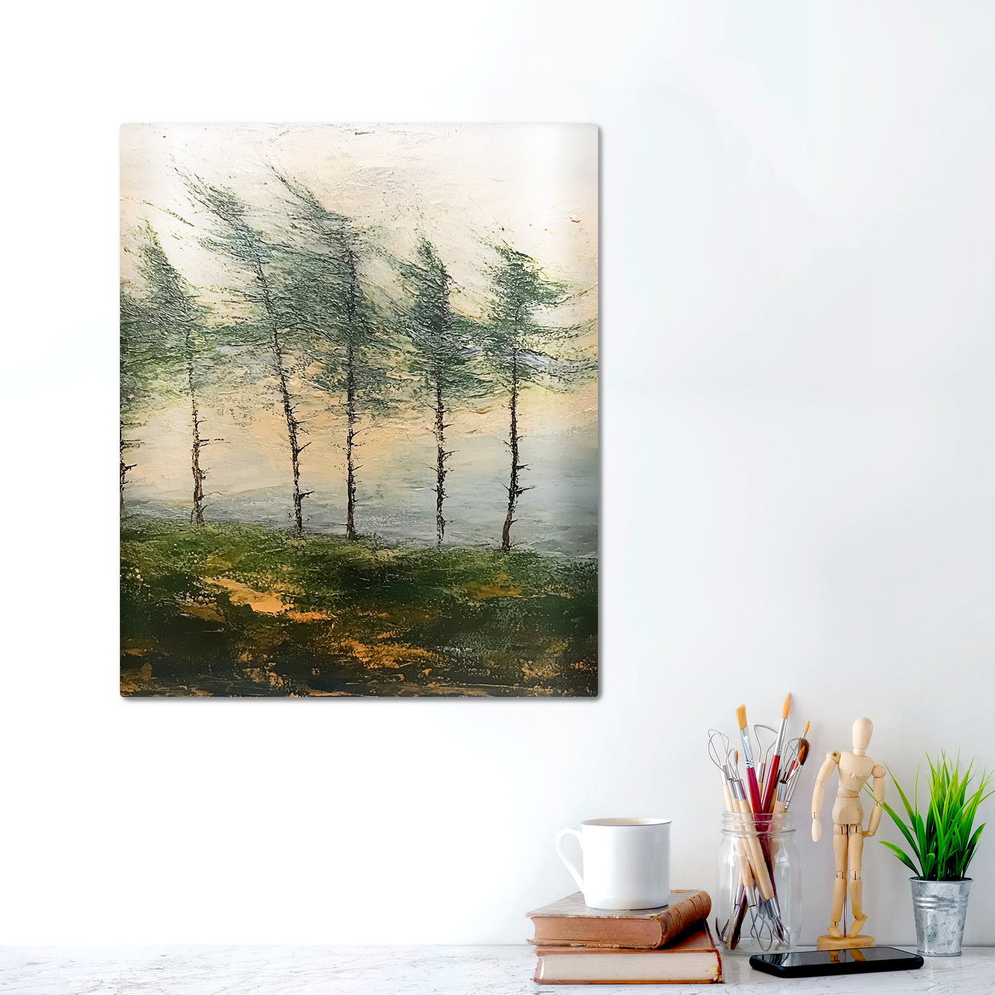 Metal Print - BreezeTrees2